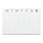 Self-Adhesive Monthly Schedule