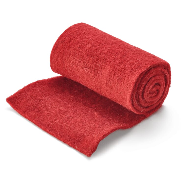 Winter protection mat sheep wool, Red