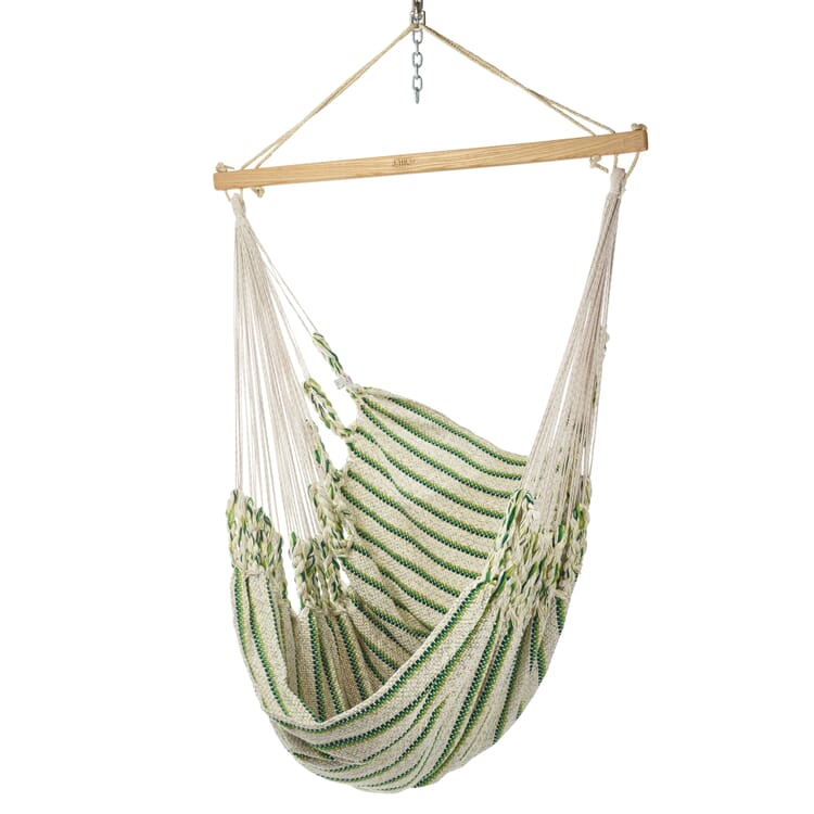 Hanging chair cotton, Beige/Green