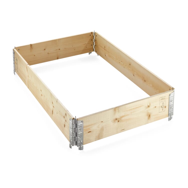 Pallet frame for raised bed