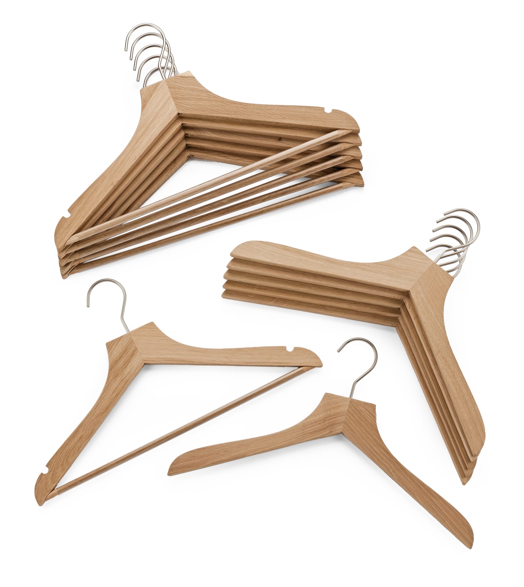 Clothes Hangers Noa 3 12 Items, Thin Wooden Hangers