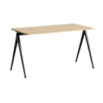 Rectangular Table “Pyramid” Small Black and Oak Wood