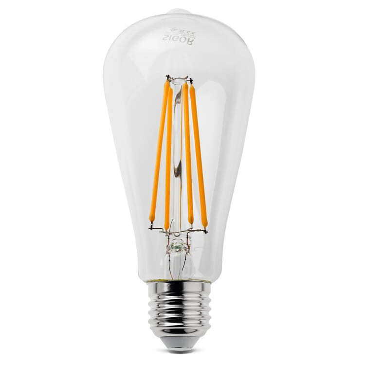 Rustik LED-lampe med glødetråd E27