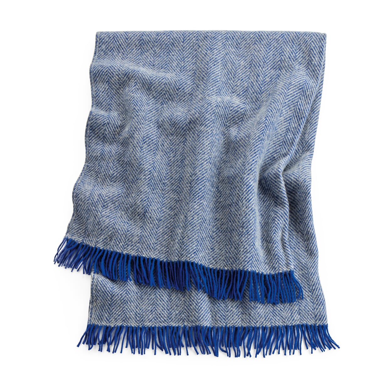 Decke Fischgrät, Blau | Manufactum