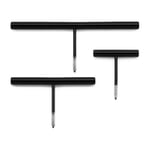 Juego de ganchos Line Hook RAL 9005 Negro intenso
