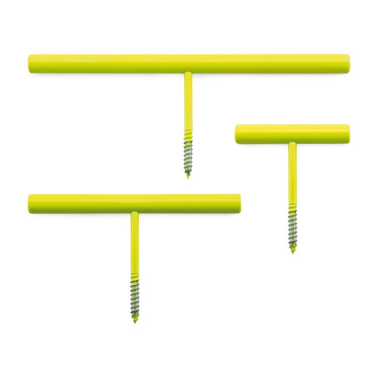 Lot de crochets Line Hook, RAL 1026 Jaune brillant