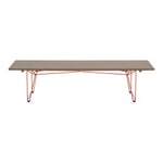 Table et banc BTB Piètement RAL2001 Orangé rouge