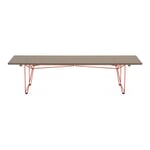Tafel en bank BTB-onderstel RAL 2001 Roodoranje