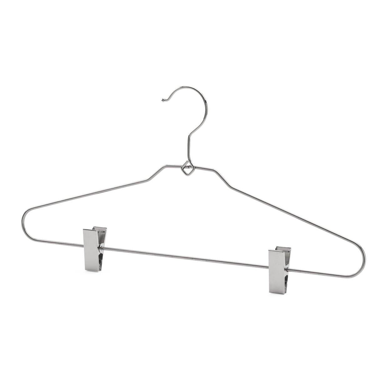 Clothes Hanger Made of Steel Wire with Clamps Manufactum
