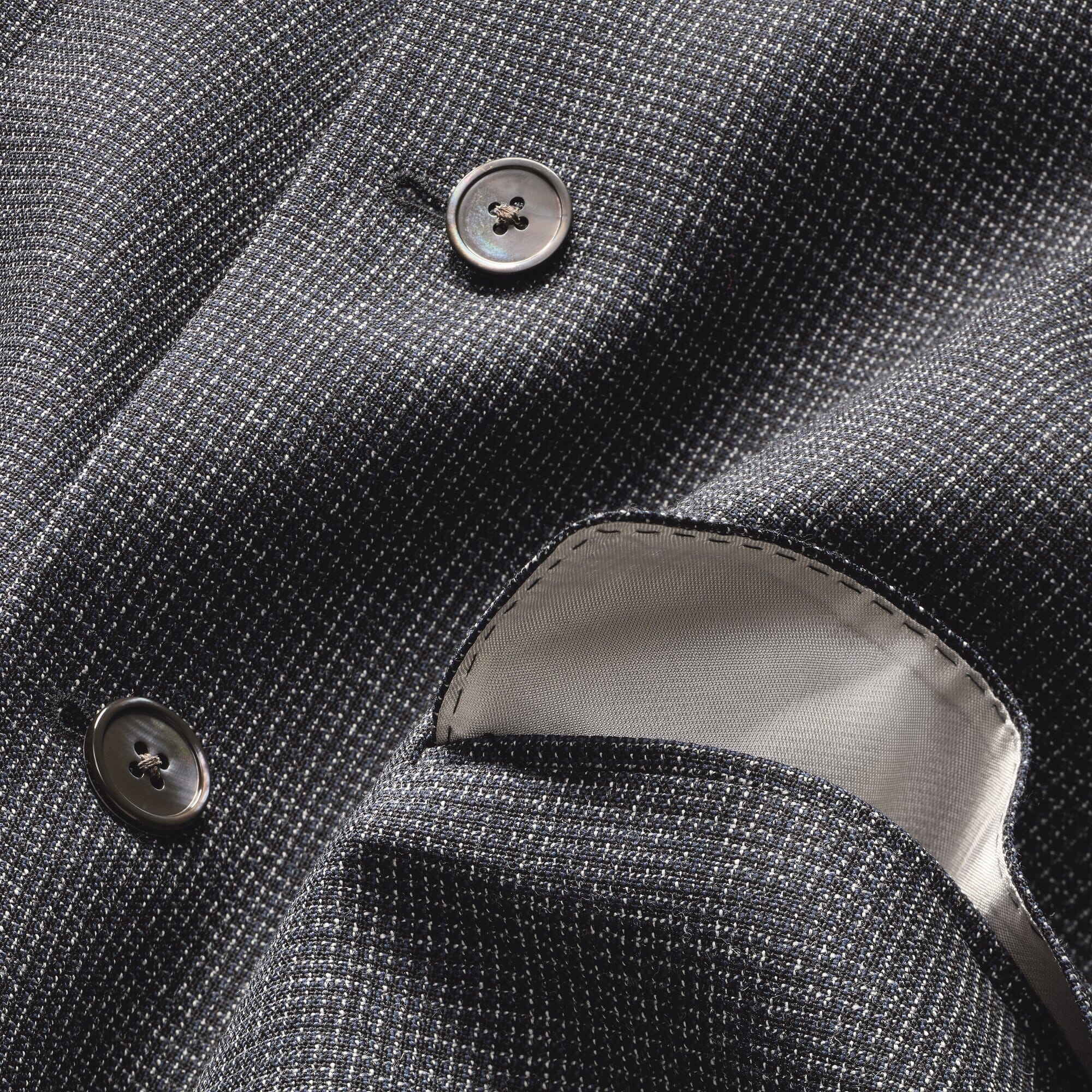 Scabal Virgin Wool Men S Jacket Dark Blue White Manufactum