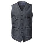 Reds Herringbone Men’s Vest Indigo