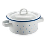 Small cooking pot enamel