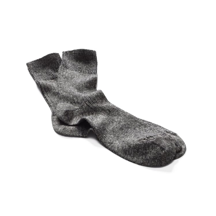 Long Life Socks Made of Merino Wool and Linen, Black-White