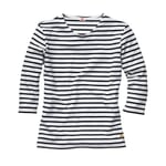 Women’s Shirt with Three-Quarter-Lenght Sleeves by Armor lux White-navy blue
