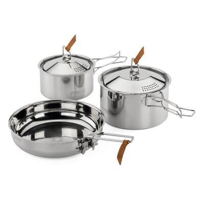 Stainless Steel Camp Skillet and Lid