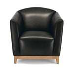Leather Armchair by Manufactum Black