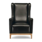 Wing-Backed Chair by Manufactum Black