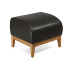 Upholstered Stool by Manufactum Black