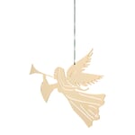 Gold-Plated Brass Pendant Trumpeting Angel