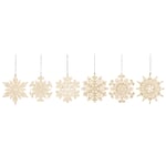 Gold-Plated Brass Pendant Snow flakes
