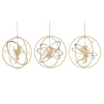 Gold-Plated Brass Rings with Cherubs (3 Items)