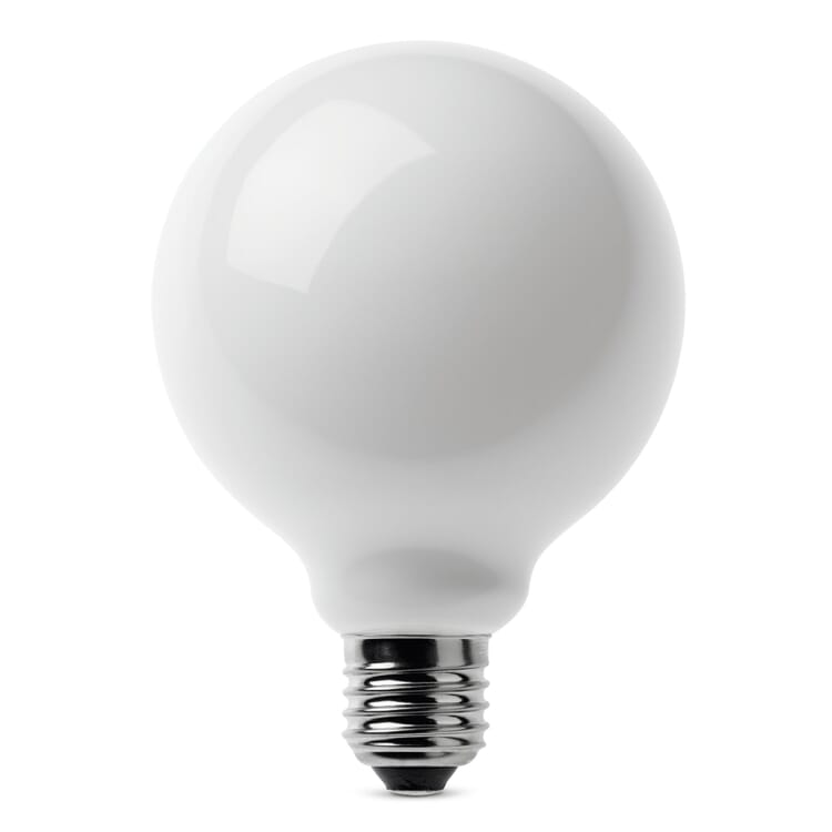 LED-glødelampe i glas 95 mm E27, E 27 7 W