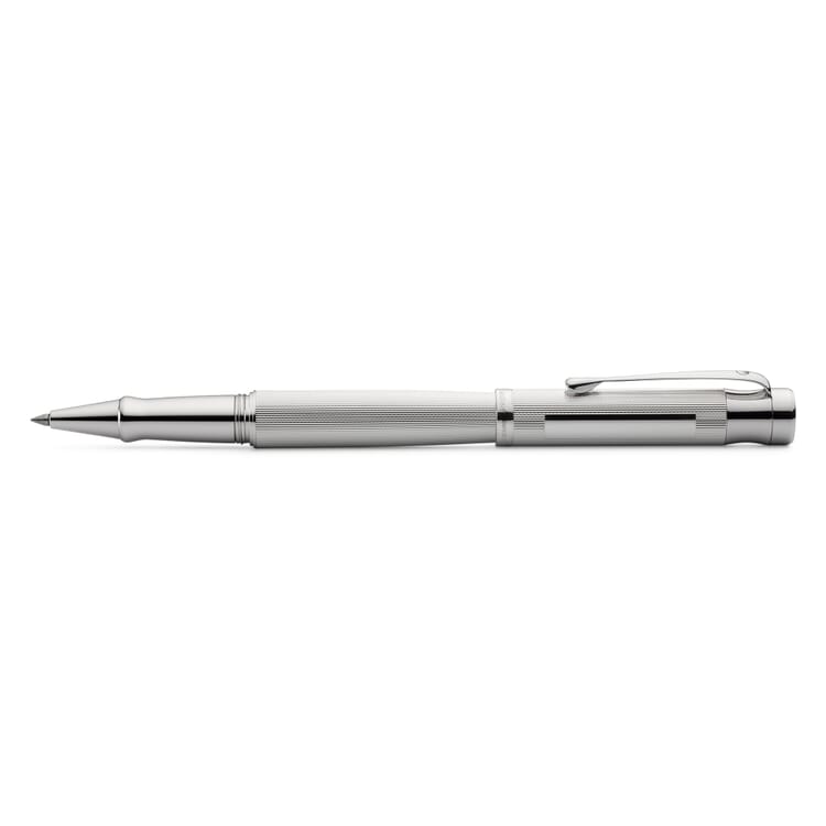Penna roller Waldmann in argento sterling, Grano arabescato