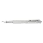Fountain Pen made of Sterling Silver by Waldmann linear guilloche F