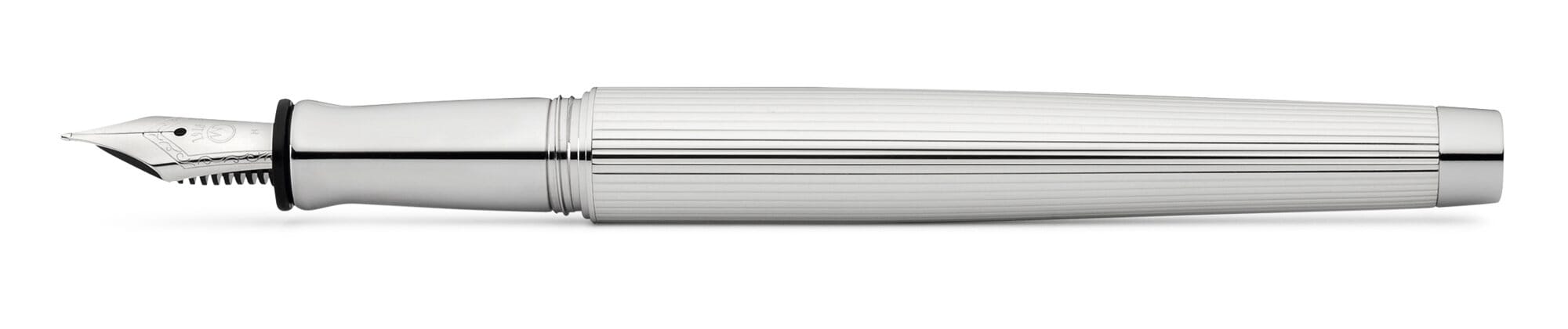 Waldmann fountain pen sterling silver, Line guilloche, F | Manufactum