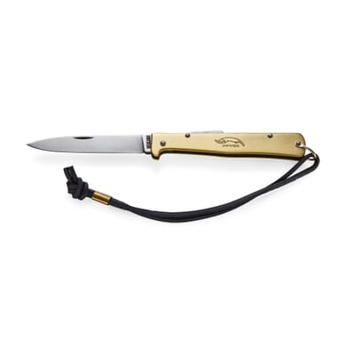Otter-Messer Mercator Brass Large Carbon Steel Blade Lockback Pocket Knife  L154B