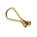 A Brass Helix Key Ring