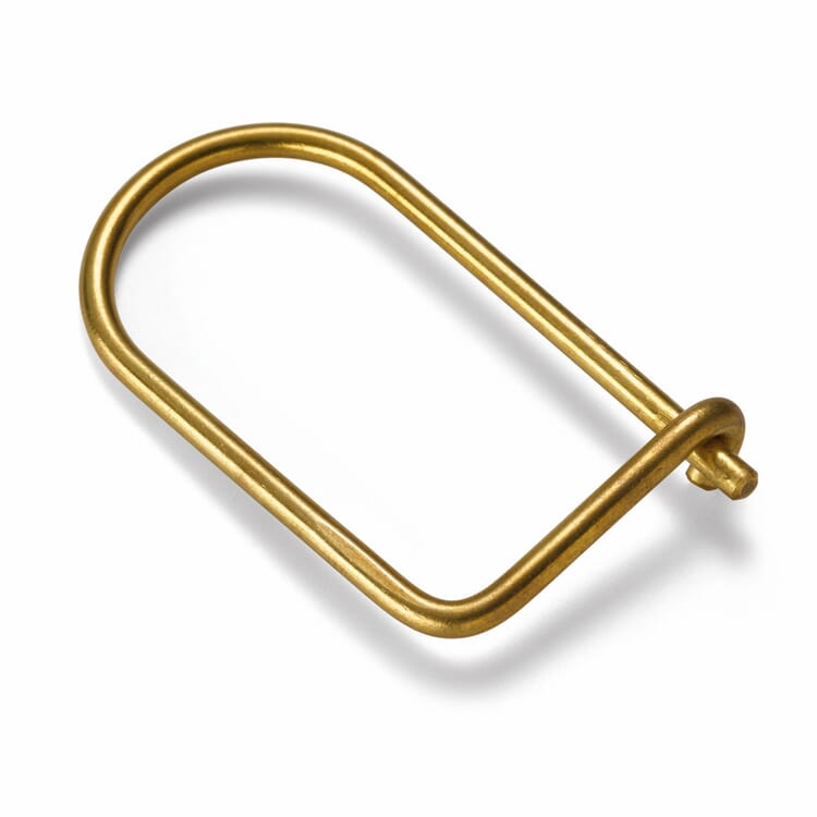 Porte-clés carré laiton
