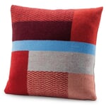 Lambswool pillowcase Bauhaus style Red