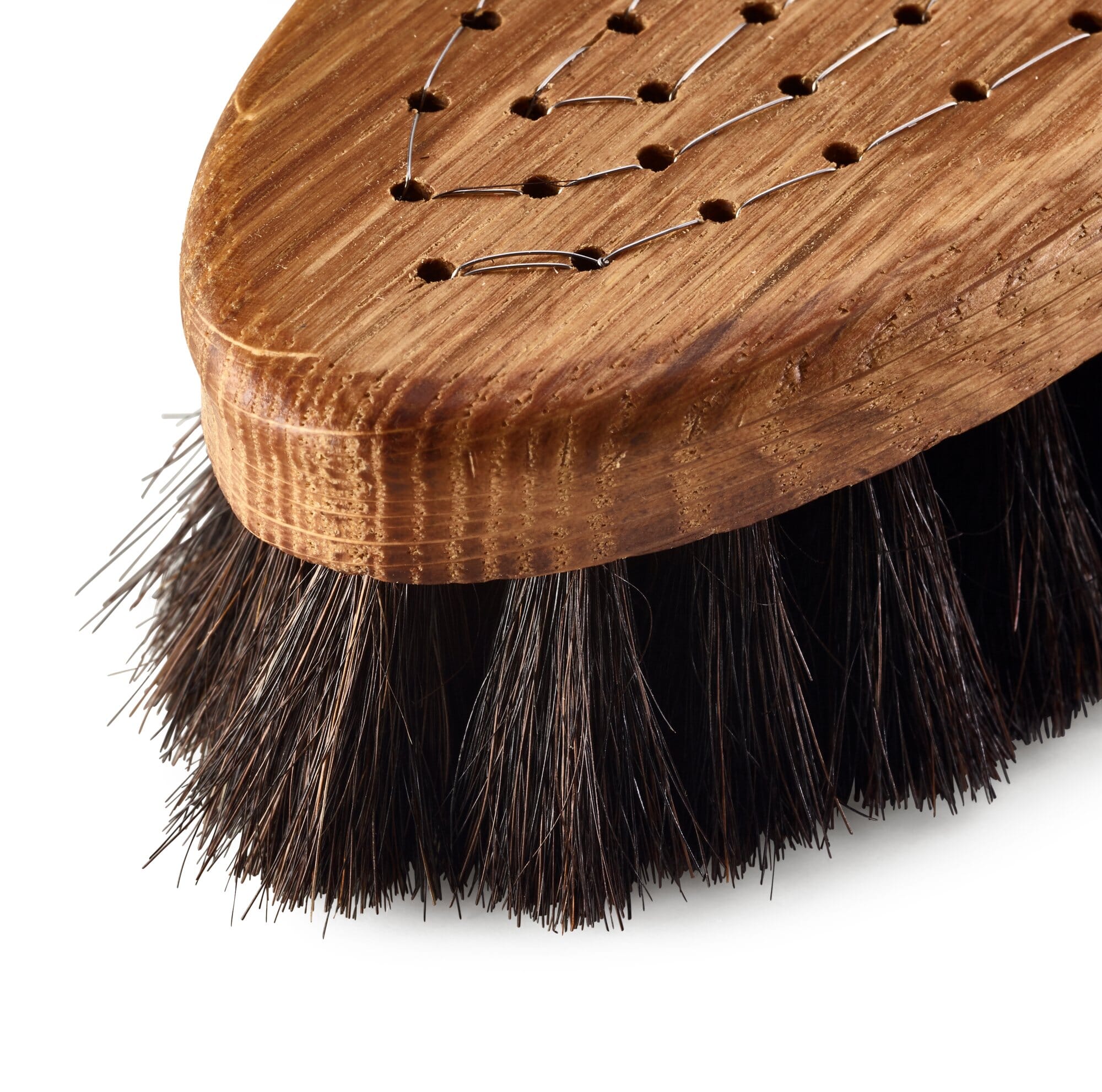 Round Head Horse Hair Brush Soft Leather Cleaning Brush Horse Hair Shoe  Brush U