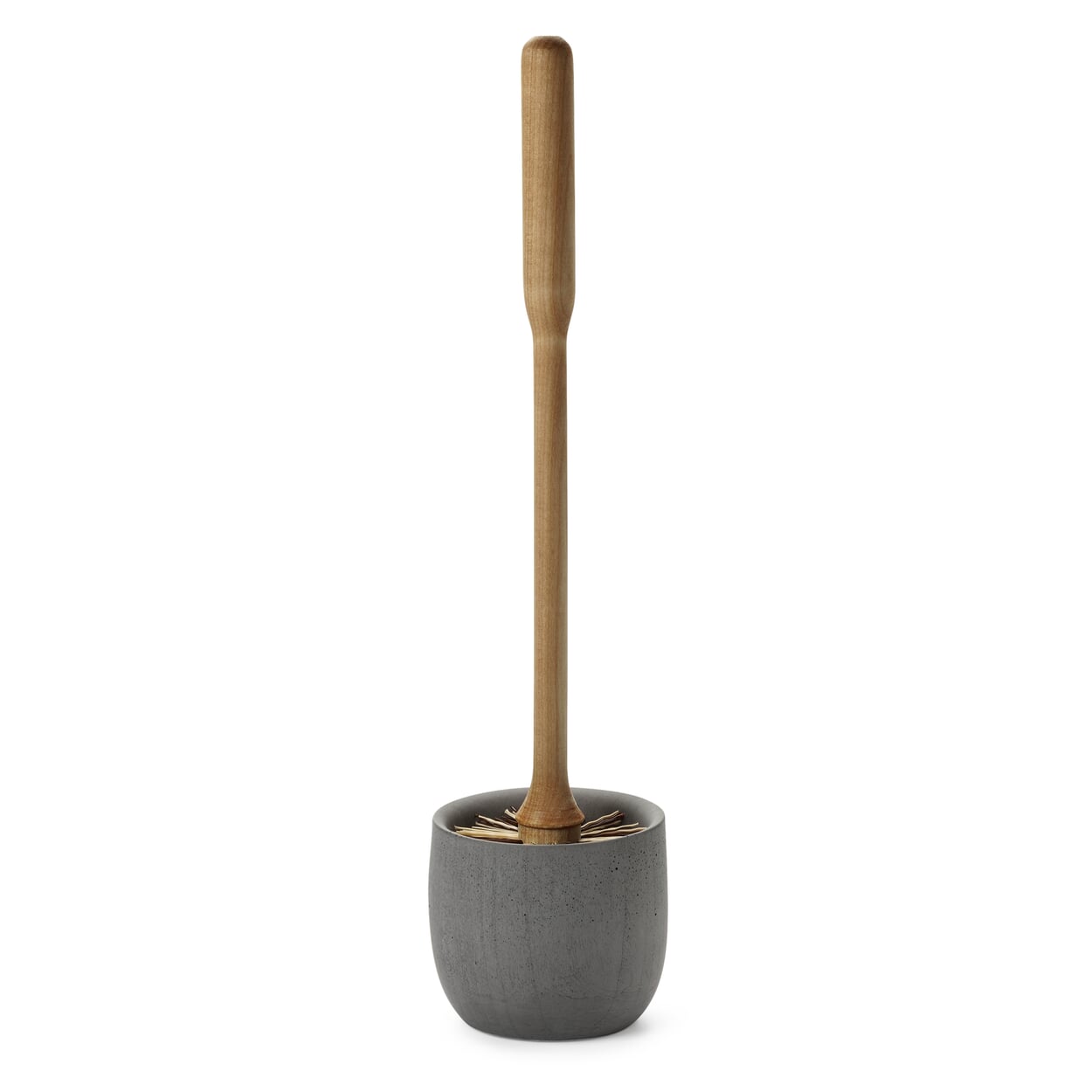 Toilet brush set made of concrete and birchwood Manufactum