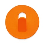 Vægknager Line og Dot Rundt Neonorange