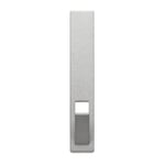 Wall Hook Line and Dot Rectangular Silver-Coloured