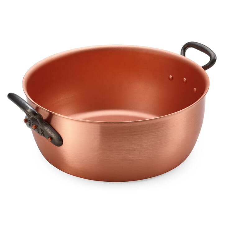 Marmeladekande i kobber, 28 cm