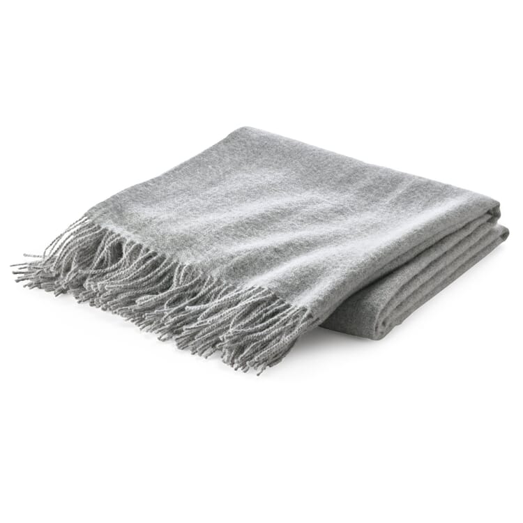Manta de alpaca para bebé, Gris claro