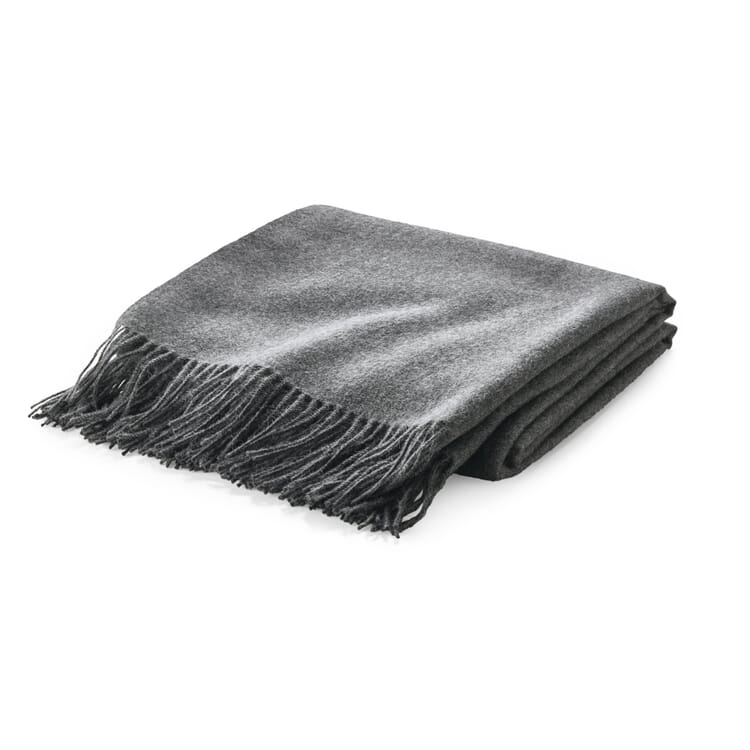 Manta de alpaca para bebé, Gris oscuro