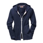 Women’s Terry Cloth Tracksuit Top with a Hood Blue