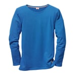 Frottee-Shirt Azurblau