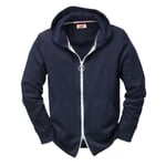 Men’s Terry Cloth Tracksuit Top with a Hood Blue