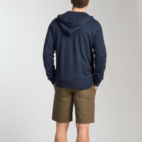 Frottee-Kapuzenjacke Herren Blau