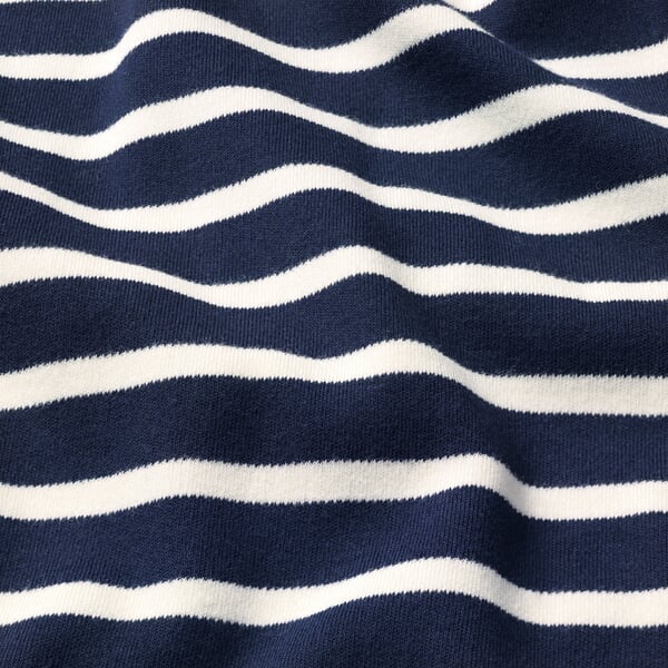 Matrosenshirt Langarm Marine-Natur, Detailsicht