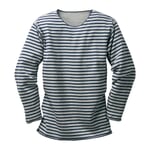 Striped Shirt Light Grey