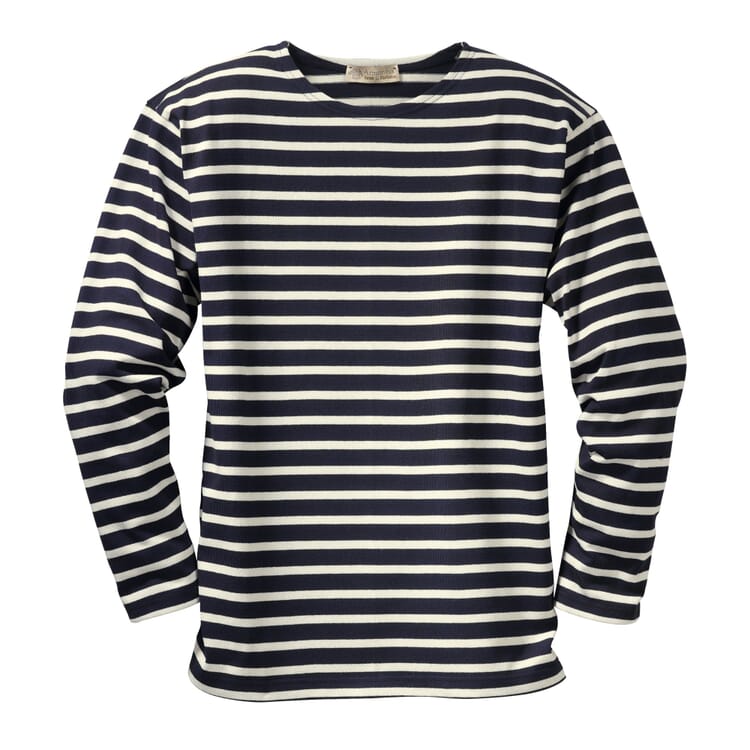 Knit Jumper, Navy Blue and Natural Coloured