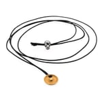 Necklace with sun and gold symbol pendant