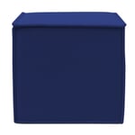 Cube stool cube Dark blue
