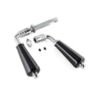 A Pair Of Door Handles Black